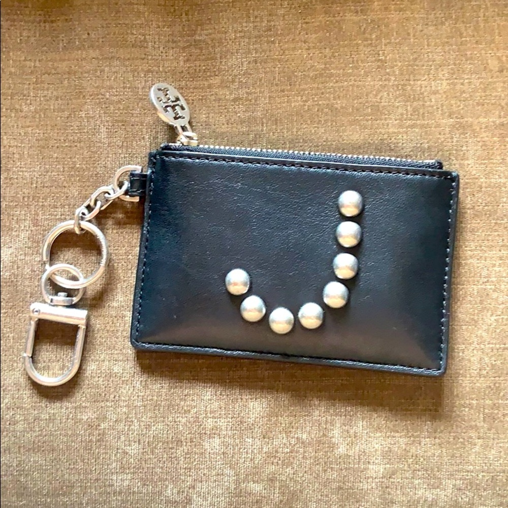 Tory Burch monogram J key pouch